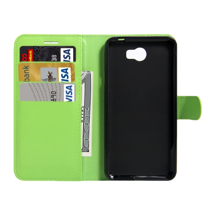 For Huawei  Y6 Elite & Y5 II Litchi Texture Horizontal Flip Leather Case with Magnetic Buckle & Holder & Card Slots & Wallet