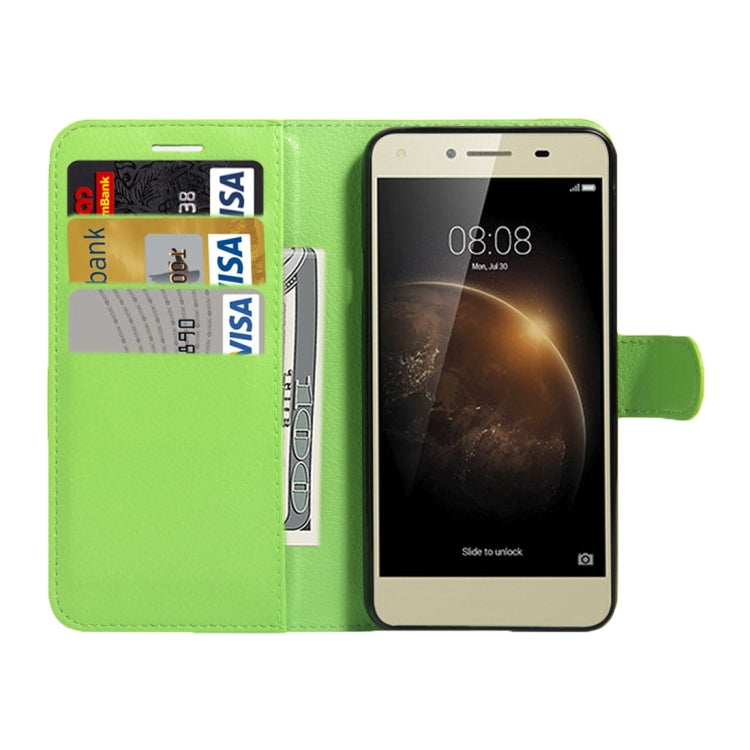 For Huawei  Y6 Elite & Y5 II Litchi Texture Horizontal Flip Leather Case with Magnetic Buckle & Holder & Card Slots & Wallet