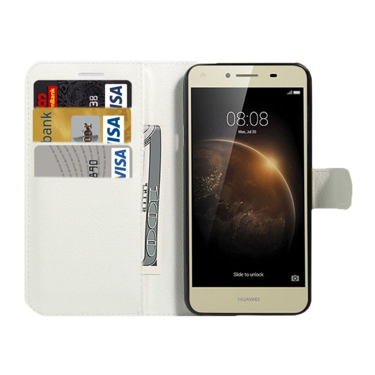 For Huawei  Y6 Elite & Y5 II Litchi Texture Horizontal Flip Leather Case with Magnetic Buckle & Holder & Card Slots & Wallet