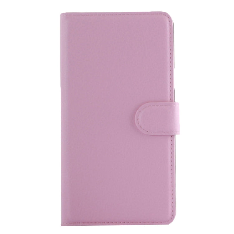 For Lenovo Vibe A Litchi Texture Horizontal Flip Leather Case with Magnetic Buckle & Holder & Card Slots & Wallet