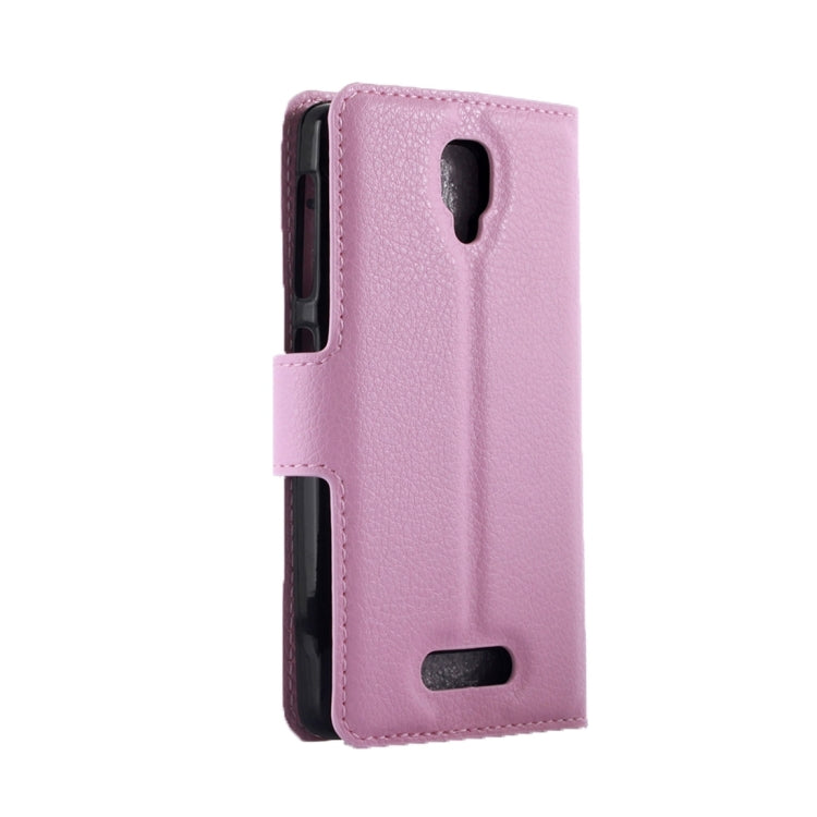 For Lenovo Vibe A Litchi Texture Horizontal Flip Leather Case with Magnetic Buckle & Holder & Card Slots & Wallet