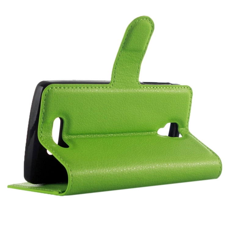 For Lenovo Vibe A Litchi Texture Horizontal Flip Leather Case with Magnetic Buckle & Holder & Card Slots & Wallet