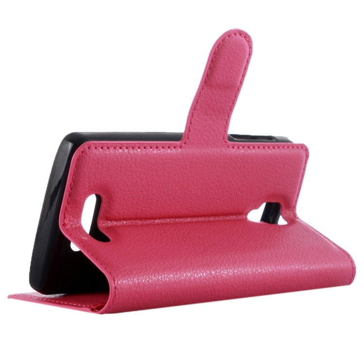 For Lenovo Vibe A Litchi Texture Horizontal Flip Leather Case with Magnetic Buckle & Holder & Card Slots & Wallet