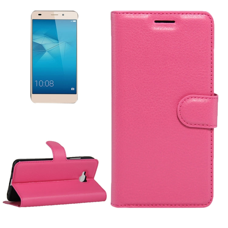 For Huawei  Honor 5c European Edition Litchi Texture Horizontal Flip Leather Case with Magnetic Buckle & Holder & Card Slots & Wallet