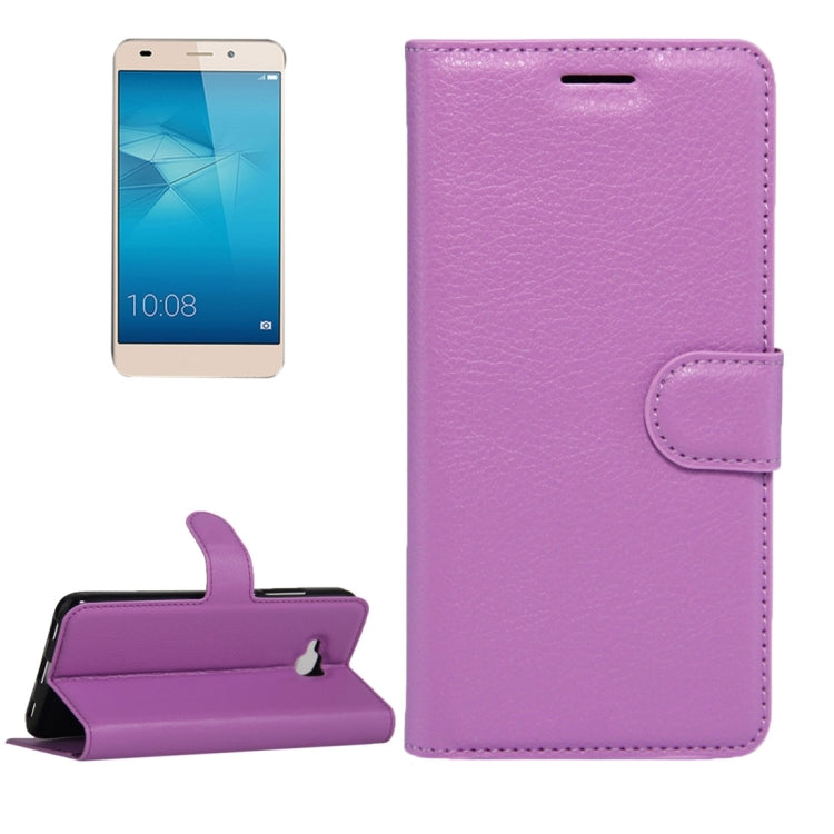 For Huawei  Honor 5c European Edition Litchi Texture Horizontal Flip Leather Case with Magnetic Buckle & Holder & Card Slots & Wallet