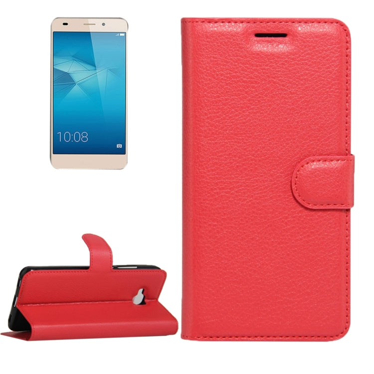 For Huawei  Honor 5c European Edition Litchi Texture Horizontal Flip Leather Case with Magnetic Buckle & Holder & Card Slots & Wallet