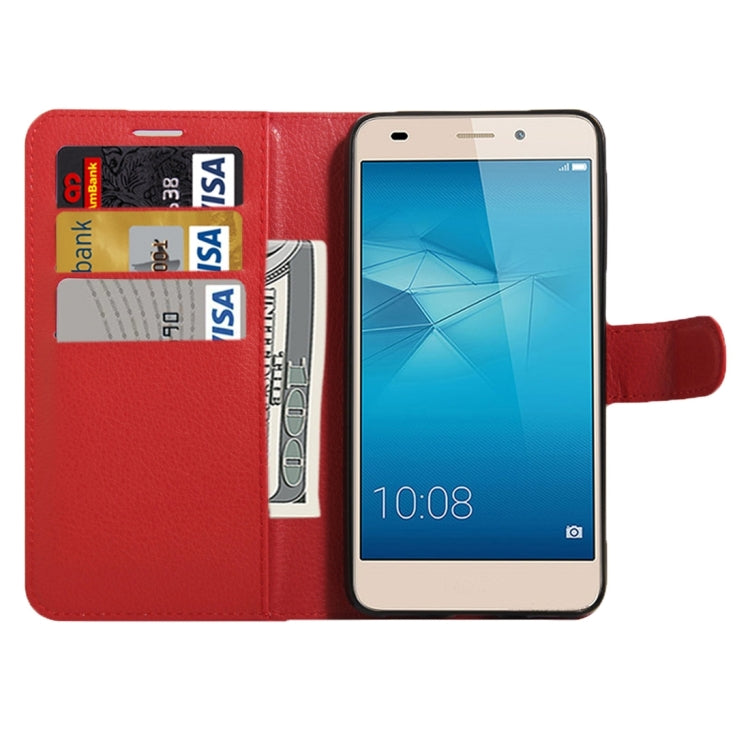 For Huawei  Honor 5c European Edition Litchi Texture Horizontal Flip Leather Case with Magnetic Buckle & Holder & Card Slots & Wallet