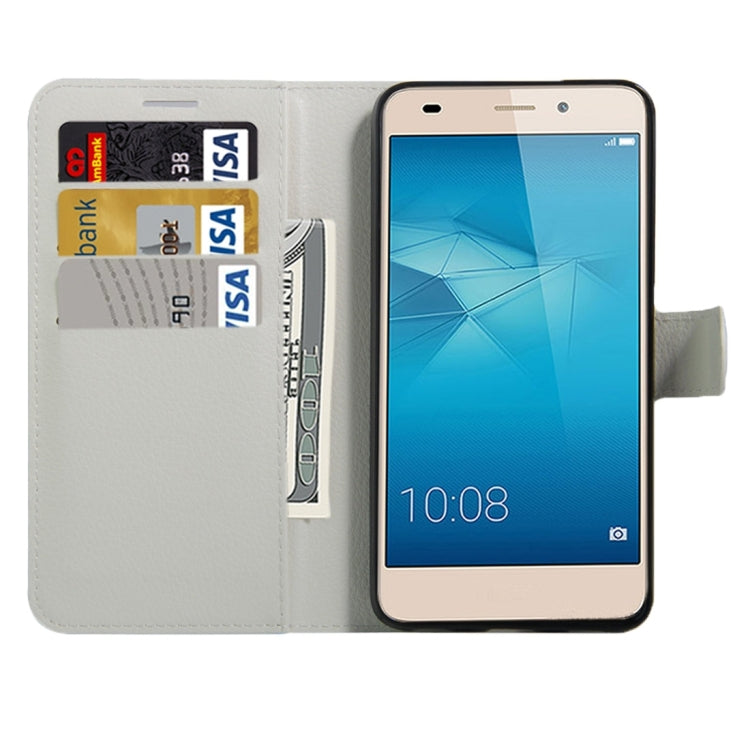 For Huawei  Honor 5c European Edition Litchi Texture Horizontal Flip Leather Case with Magnetic Buckle & Holder & Card Slots & Wallet