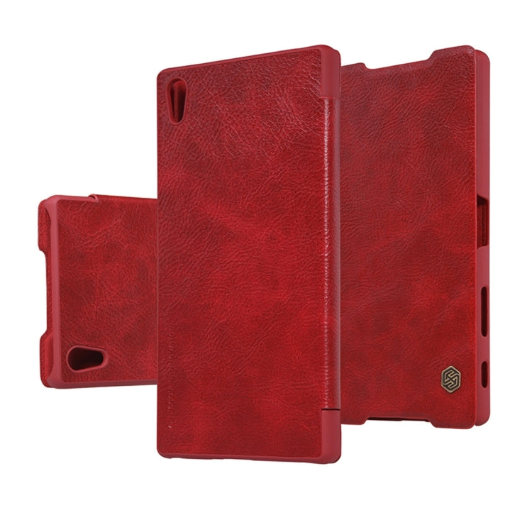 NILLKIN QIN Series for Sony Xperia Z5 Premium Business Style Horizontal Flip Leather Case with Card Slot