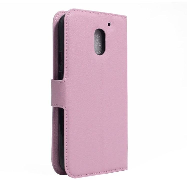 For Motorola Moto E3 Power Litchi Texture Horizontal Flip PU Leather Case with Holder & Card Slots & Wallet