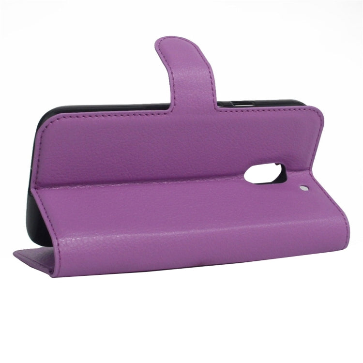 For Motorola Moto E3 Power Litchi Texture Horizontal Flip PU Leather Case with Holder & Card Slots & Wallet
