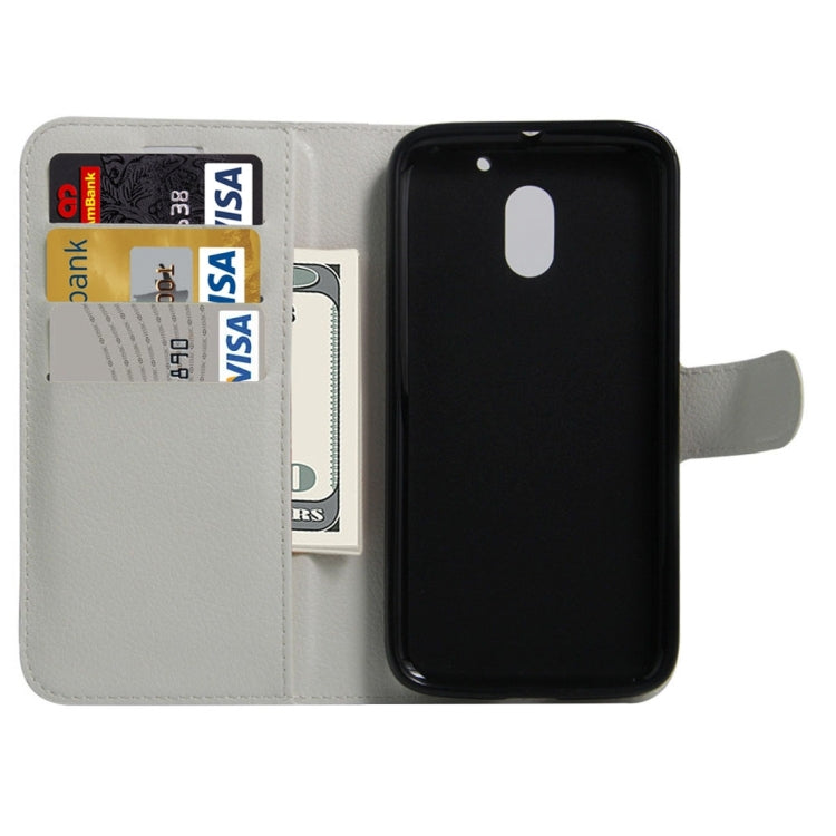 For Motorola Moto E3 Power Litchi Texture Horizontal Flip PU Leather Case with Holder & Card Slots & Wallet