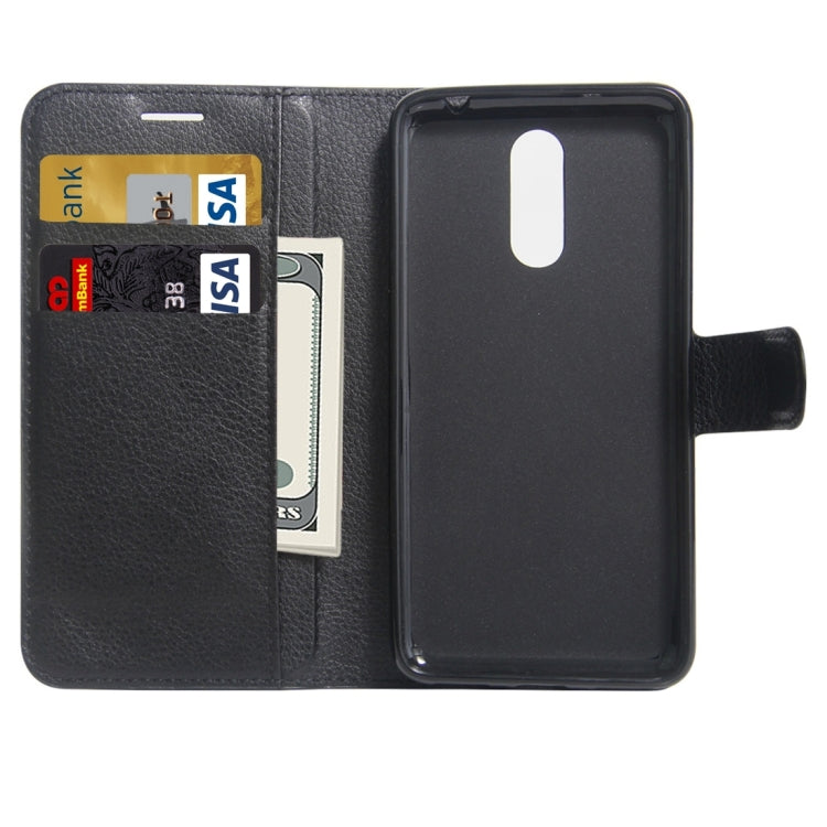 For Huawei Enjoy 6 Litchi Texture Horizontal Flip PU Leather Case with Holder & Card Slots & Wallet