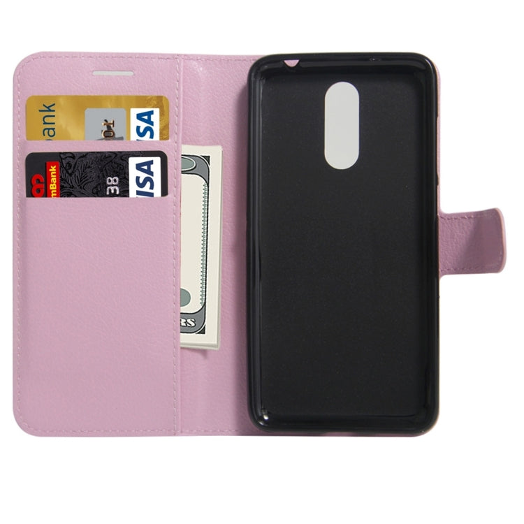 For Huawei Enjoy 6 Litchi Texture Horizontal Flip PU Leather Case with Holder & Card Slots & Wallet