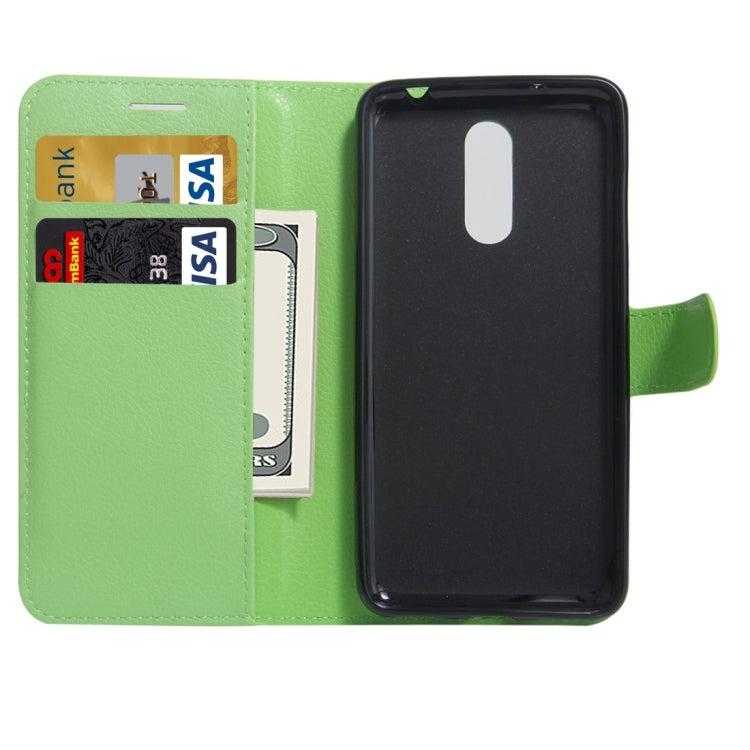 For Huawei Enjoy 6 Litchi Texture Horizontal Flip PU Leather Case with Holder & Card Slots & Wallet