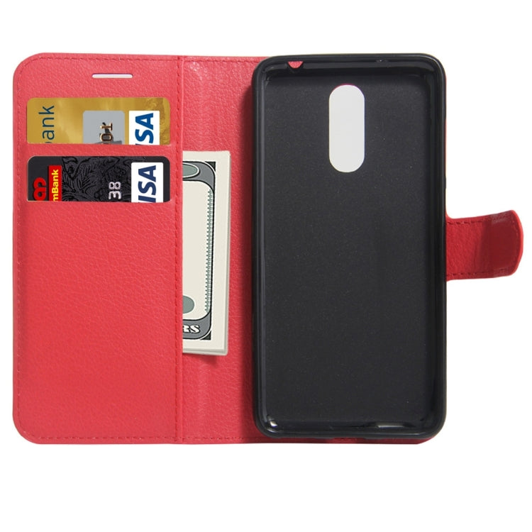 For Huawei Enjoy 6 Litchi Texture Horizontal Flip PU Leather Case with Holder & Card Slots & Wallet