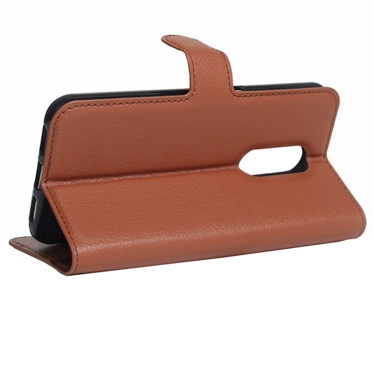 For Huawei Enjoy 6 Litchi Texture Horizontal Flip PU Leather Case with Holder & Card Slots & Wallet