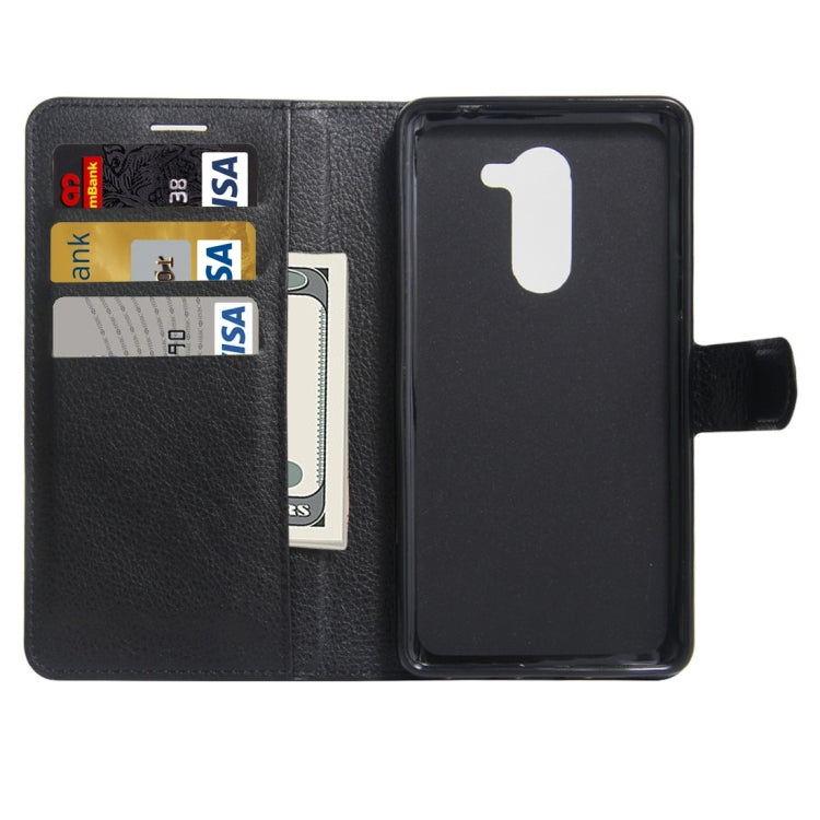 For Huawei Honor 6x (2016) Litchi Texture Horizontal Flip PU Leather Case with Holder & Card Slots & Wallet