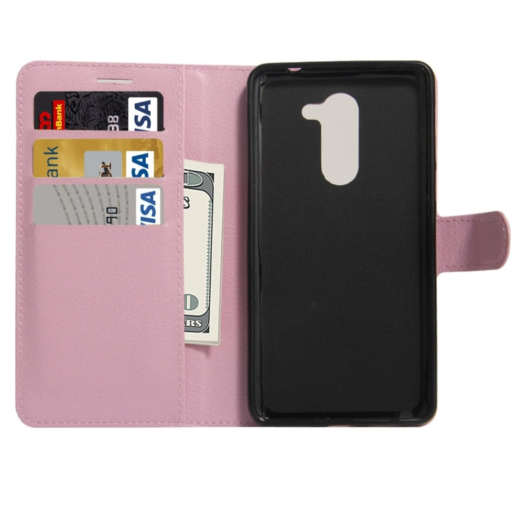For Huawei Honor 6x (2016) Litchi Texture Horizontal Flip PU Leather Case with Holder & Card Slots & Wallet