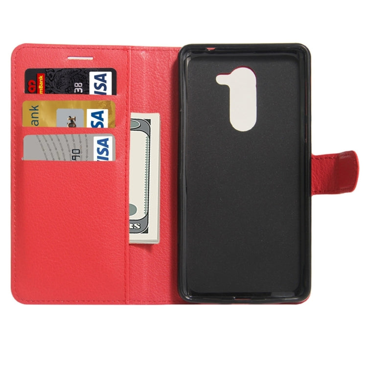 For Huawei Honor 6x (2016) Litchi Texture Horizontal Flip PU Leather Case with Holder & Card Slots & Wallet