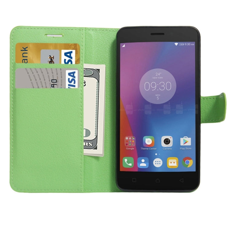 For Lenovo K6 Litchi Texture Horizontal Flip PU Leather Case with Holder & Card Slots & Wallet