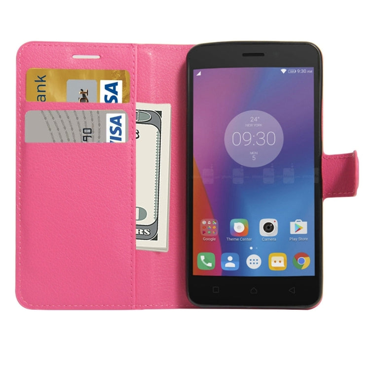 For Lenovo K6 Litchi Texture Horizontal Flip PU Leather Case with Holder & Card Slots & Wallet