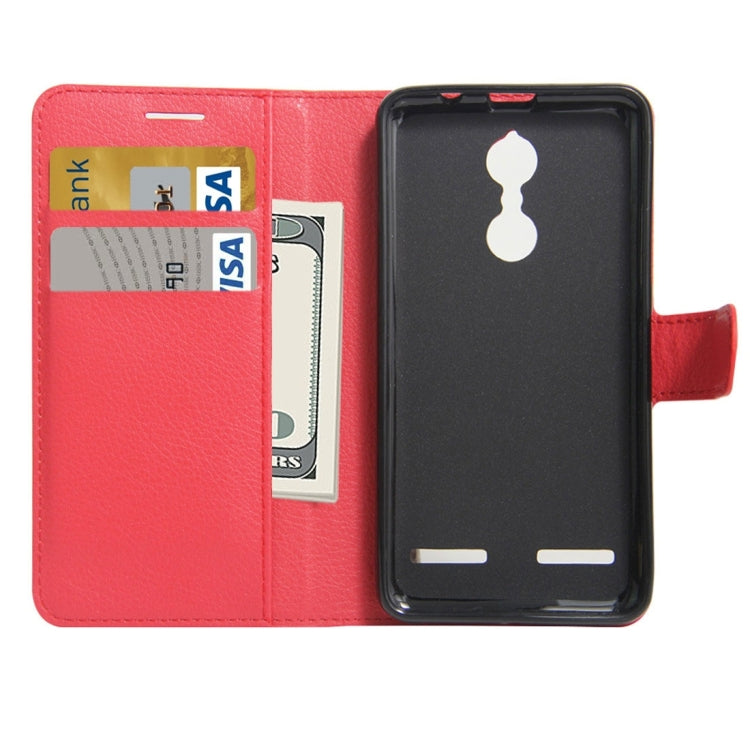 For Lenovo K6 Litchi Texture Horizontal Flip PU Leather Case with Holder & Card Slots & Wallet