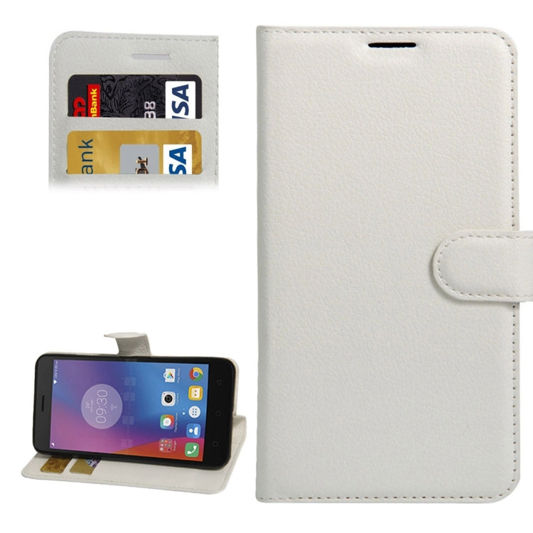 For Lenovo K6 Litchi Texture Horizontal Flip PU Leather Case with Holder & Card Slots & Wallet