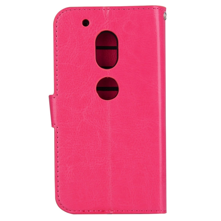 For Motorola Moto G4 Play Crazy Horse Texture Horizontal Flip PU Leather Case with Holder & Card Slots & Wallet & Photo Frame & Lanyard