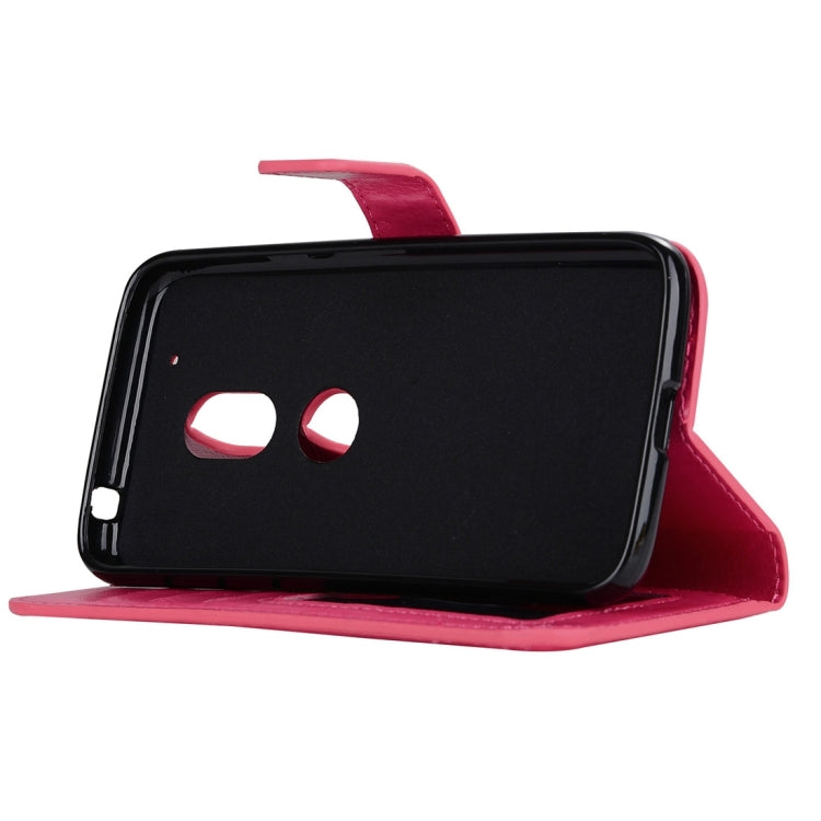 For Motorola Moto G4 Play Crazy Horse Texture Horizontal Flip PU Leather Case with Holder & Card Slots & Wallet & Photo Frame & Lanyard