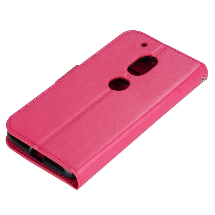 For Motorola Moto G4 Play Crazy Horse Texture Horizontal Flip PU Leather Case with Holder & Card Slots & Wallet & Photo Frame & Lanyard