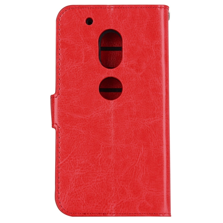 For Motorola Moto G4 Play Crazy Horse Texture Horizontal Flip PU Leather Case with Holder & Card Slots & Wallet & Photo Frame & Lanyard