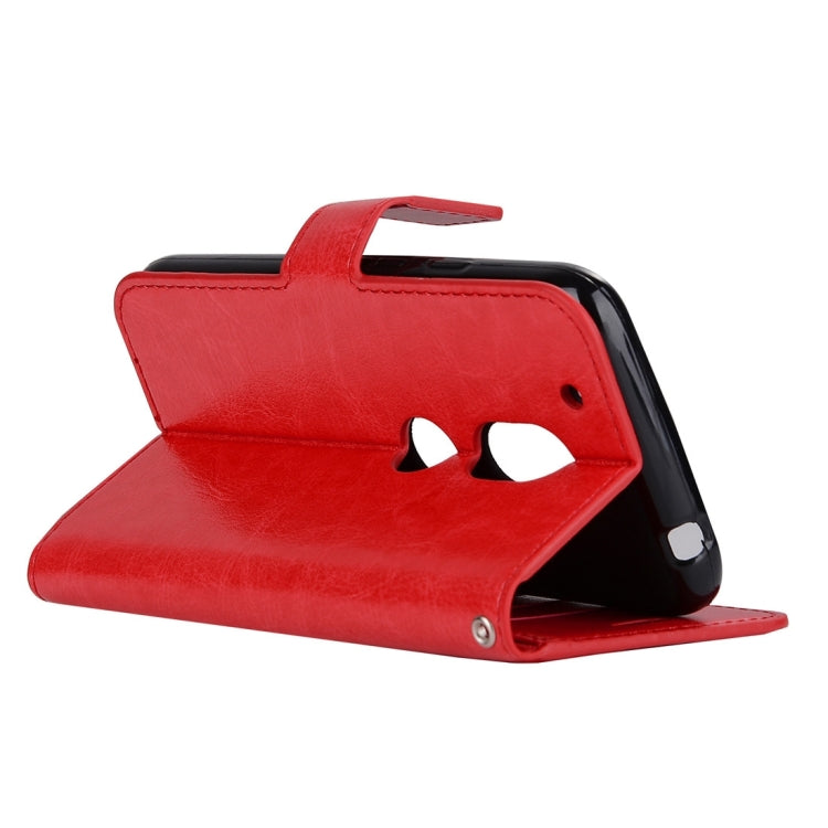 For Motorola Moto G4 Play Crazy Horse Texture Horizontal Flip PU Leather Case with Holder & Card Slots & Wallet & Photo Frame & Lanyard