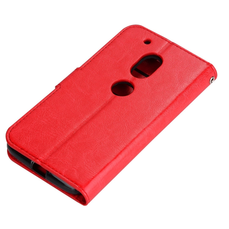 For Motorola Moto G4 Play Crazy Horse Texture Horizontal Flip PU Leather Case with Holder & Card Slots & Wallet & Photo Frame & Lanyard