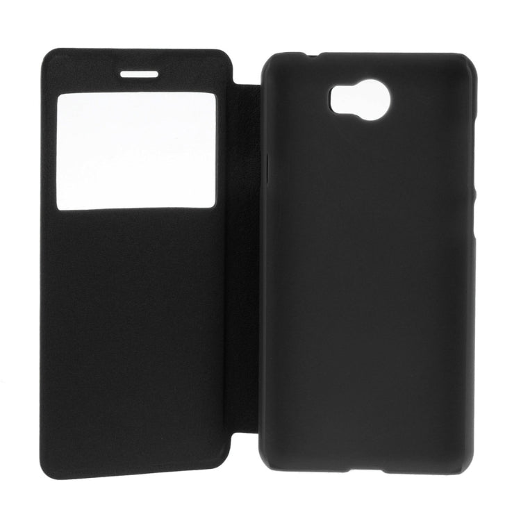 For Huawei Honor 5 Litchi Texture Horizontal Flip PU Leather Case with Call Display ID