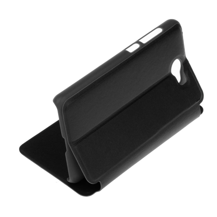 For Huawei Honor 5 Litchi Texture Horizontal Flip PU Leather Case with Call Display ID