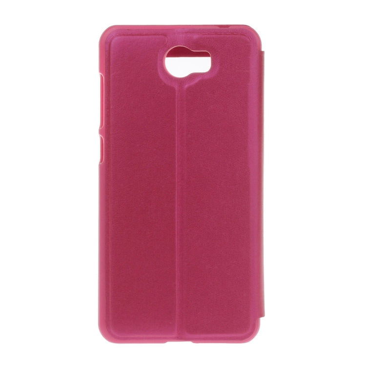 For Huawei Honor 5 Litchi Texture Horizontal Flip PU Leather Case with Call Display ID