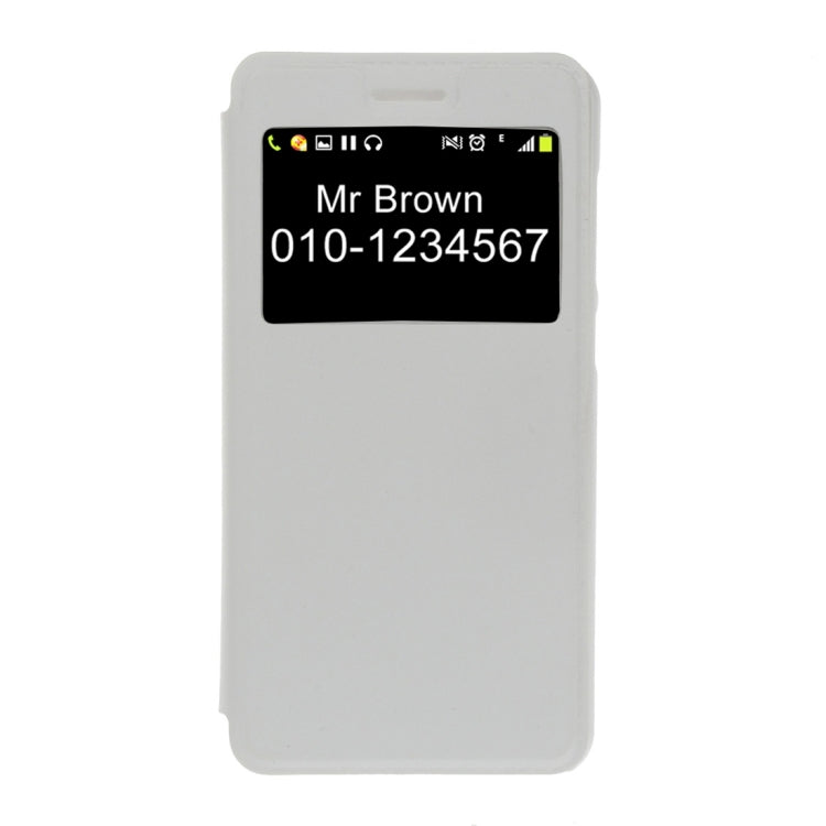 For Huawei Honor 5 Litchi Texture Horizontal Flip PU Leather Case with Call Display ID