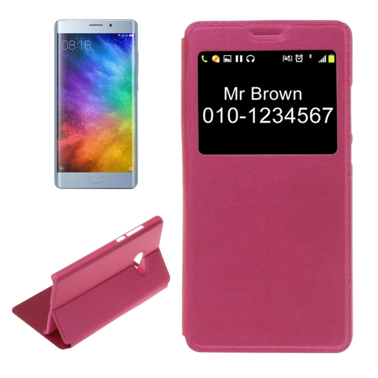 For Xiaomi  Note 2 Litchi Texture Horizontal Flip PU Leather Case with Call Display ID