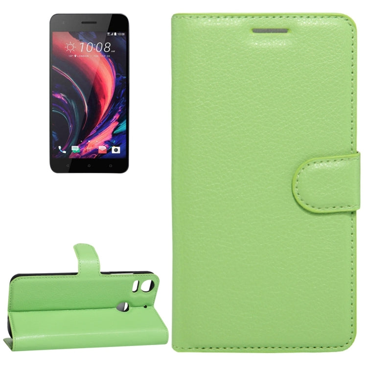 For HTC Desire 10 pro Litchi Texture Horizontal Flip Leather Case with Holder & Card Slots & Wallet