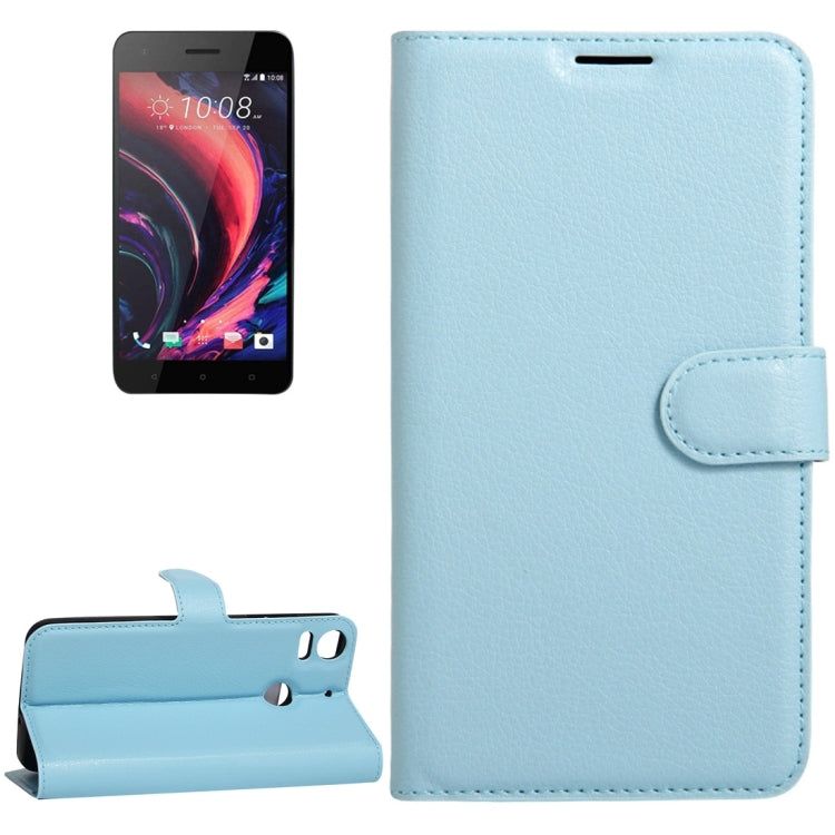 For HTC Desire 10 pro Litchi Texture Horizontal Flip Leather Case with Holder & Card Slots & Wallet