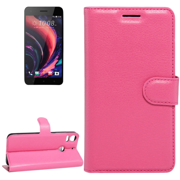For HTC Desire 10 pro Litchi Texture Horizontal Flip Leather Case with Holder & Card Slots & Wallet