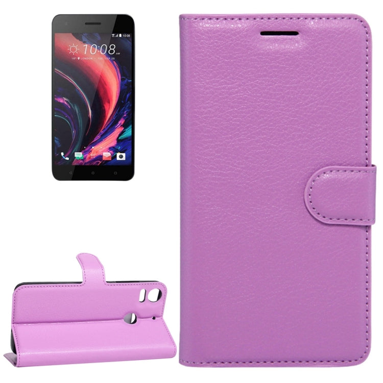 For HTC Desire 10 pro Litchi Texture Horizontal Flip Leather Case with Holder & Card Slots & Wallet