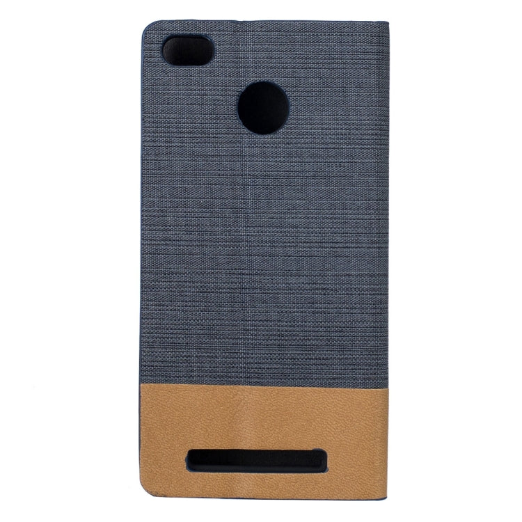 For Xiaomi  Redmi 3S Canvas Pattern PU + TPU Horizontal Flip Leather Case with Holder & Card Slots