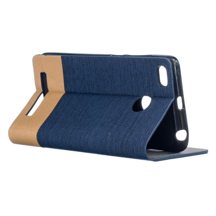 For Xiaomi  Redmi 3S Canvas Pattern PU + TPU Horizontal Flip Leather Case with Holder & Card Slots