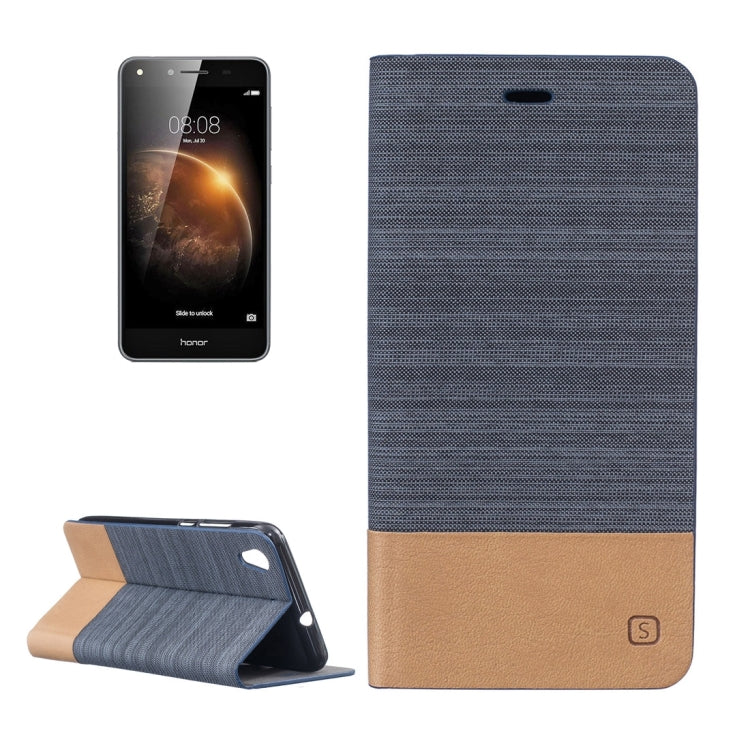 For Huawei  Honor 5A Canvas Pattern PU + TPU Horizontal Flip Leather Case with Holder & Card Slots