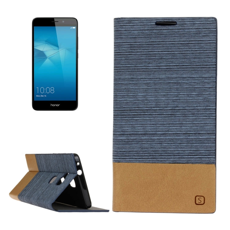 For Huawei  Honor 5C Canvas Pattern PU + TPU Horizontal Flip Leather Case with Holder & Card Slots