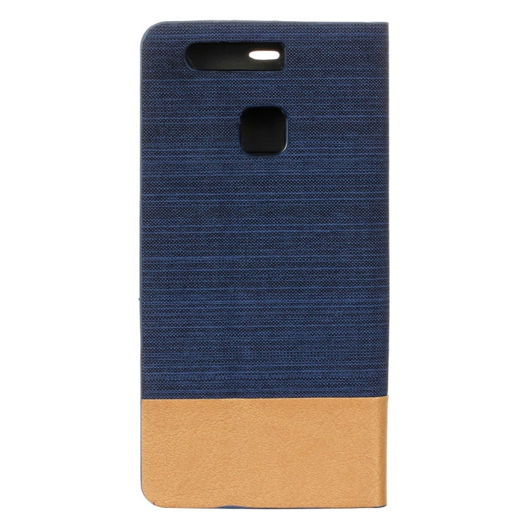 For Huawei  P9 Canvas Pattern PU + TPU Horizontal Flip Leather Case with Holder & Card Slots