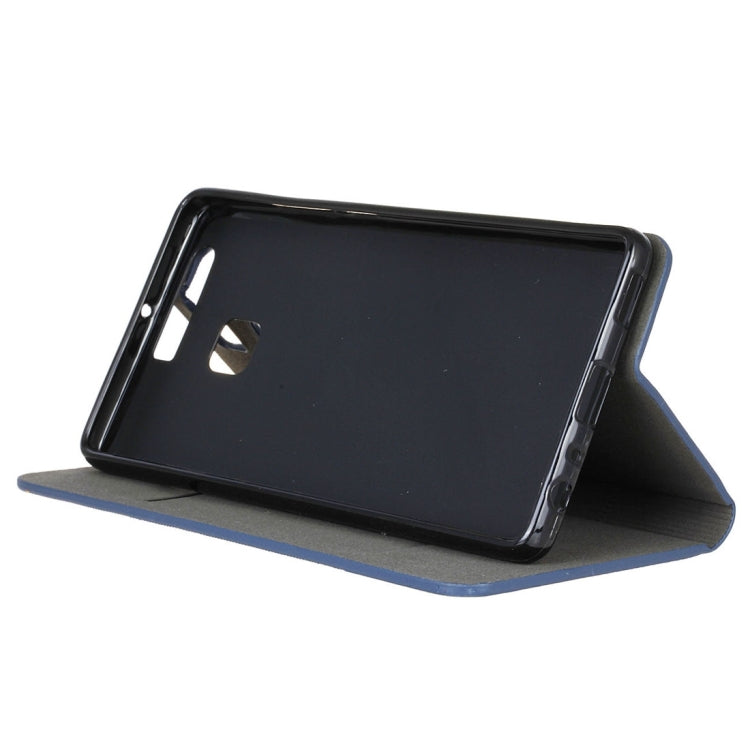 For Huawei  P9 Canvas Pattern PU + TPU Horizontal Flip Leather Case with Holder & Card Slots