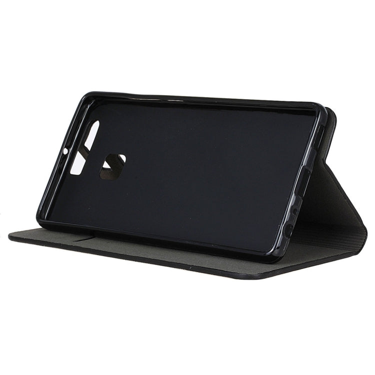 For Huawei  P9 Canvas Pattern PU + TPU Horizontal Flip Leather Case with Holder & Card Slots